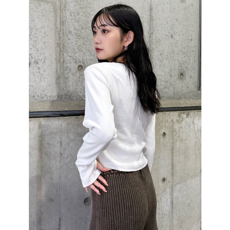 クロップドメッセージトップス | MURUA | 詳細画像37 