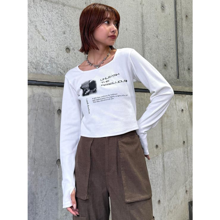 クロップドメッセージトップス | MURUA | 詳細画像41 