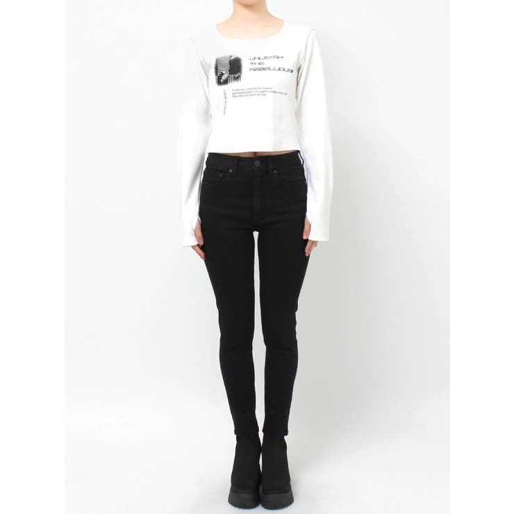 クロップドメッセージトップス | MURUA | 詳細画像50 