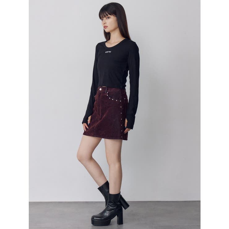 ロゴラメテレコトップス | MURUA | 詳細画像10 