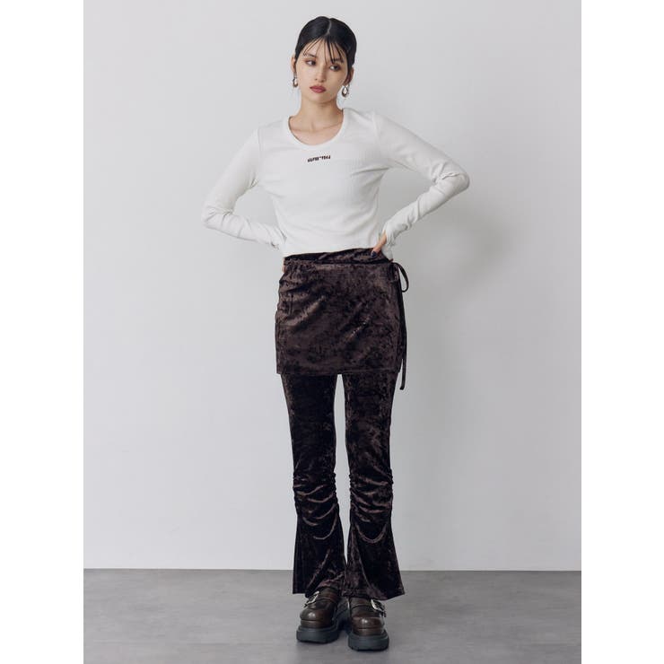 ロゴラメテレコトップス | MURUA | 詳細画像13 