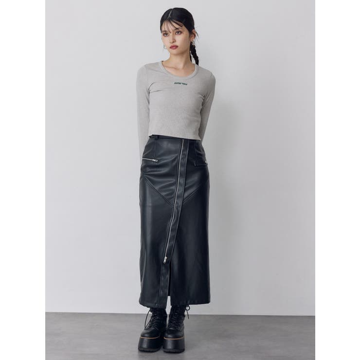 ロゴラメテレコトップス | MURUA | 詳細画像17 