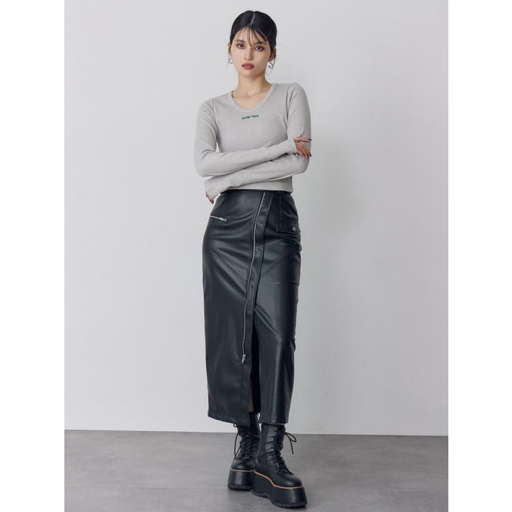 ロゴラメテレコトップス | MURUA | 詳細画像18 