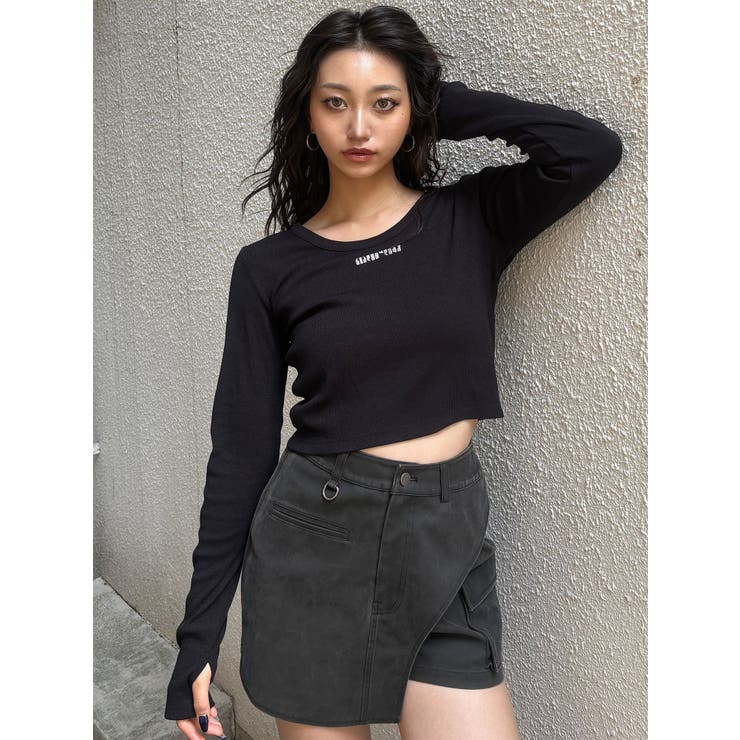 ロゴラメテレコトップス | MURUA | 詳細画像24 