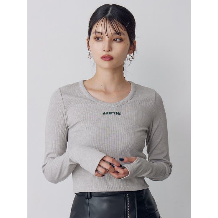 ロゴラメテレコトップス | MURUA | 詳細画像3 