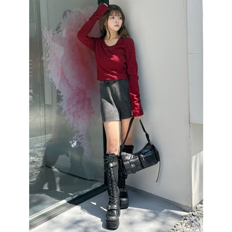 ロゴラメテレコトップス | MURUA | 詳細画像35 