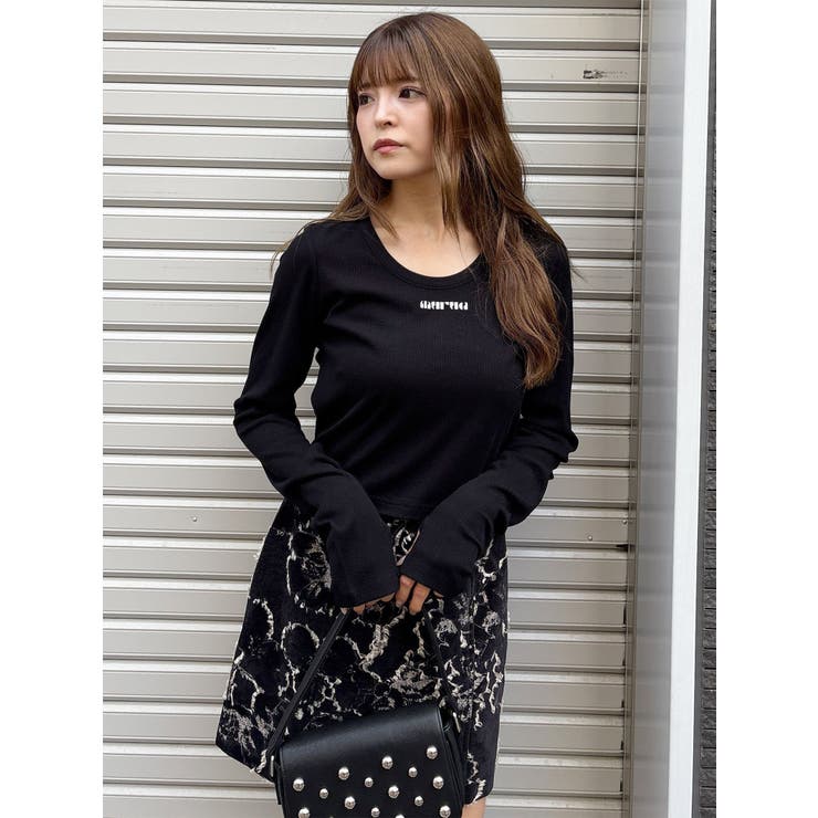 ロゴラメテレコトップス | MURUA | 詳細画像36 