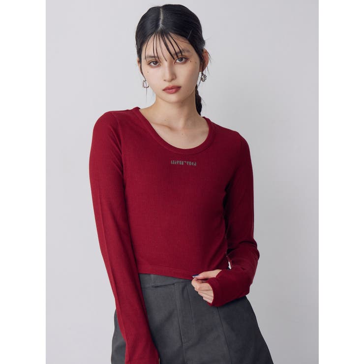 ロゴラメテレコトップス | MURUA | 詳細画像4 