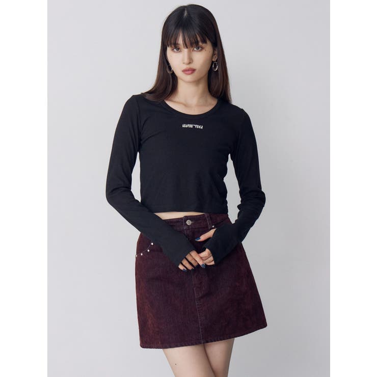 ロゴラメテレコトップス | MURUA | 詳細画像6 