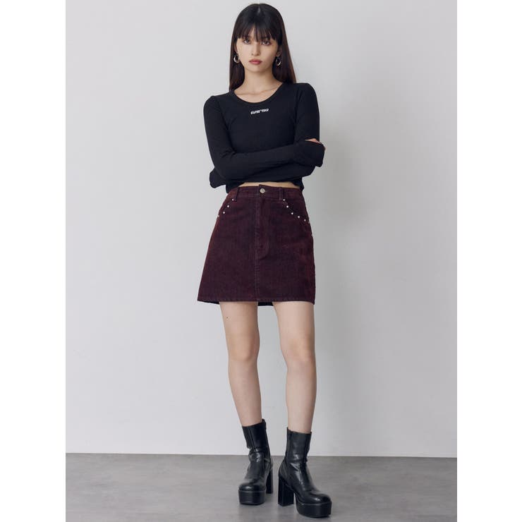 ロゴラメテレコトップス | MURUA | 詳細画像9 