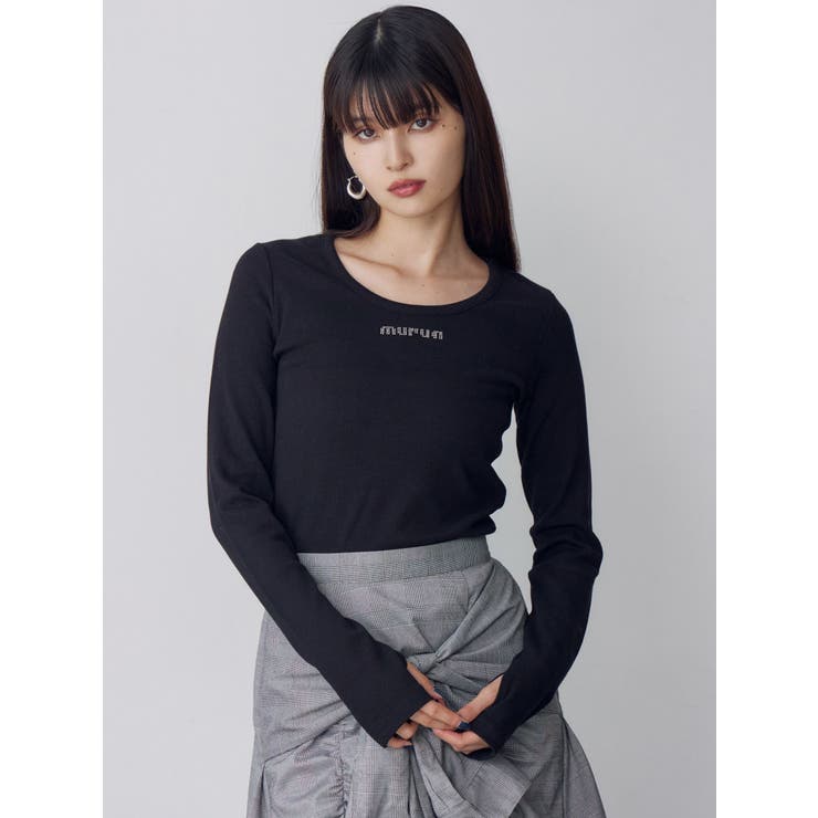 HOTFIXロゴテレコトップス[品番：MKSW0066967]｜MURUA（ムルーア）の