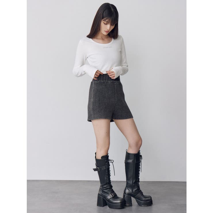 HOTFIXロゴテレコトップス[品番：MKSW0066967]｜MURUA（ムルーア）の