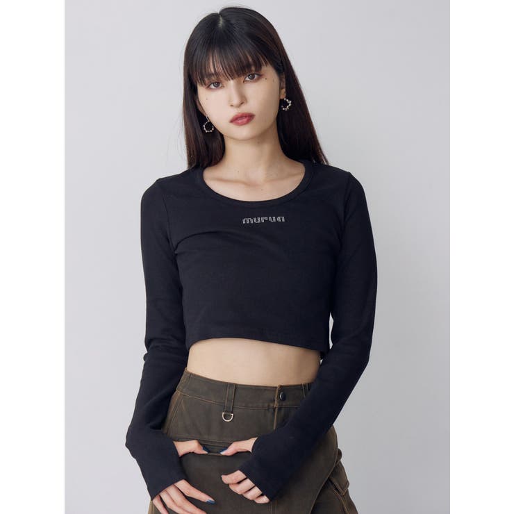 HOTFIXロゴテレコトップス[品番：MKSW0066967]｜MURUA（ムルーア）の