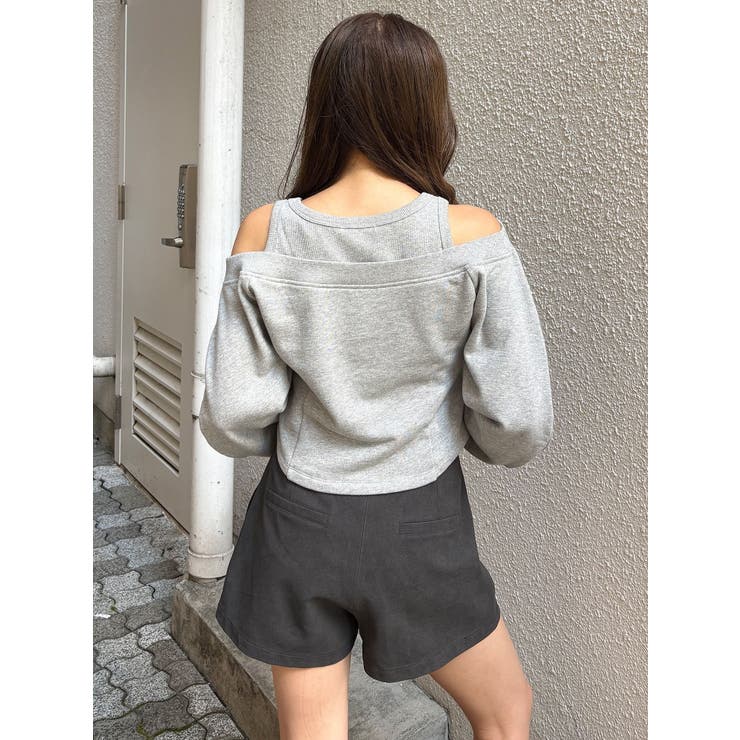 タンクレイヤードスウェットトップス | MURUA | 詳細画像10 