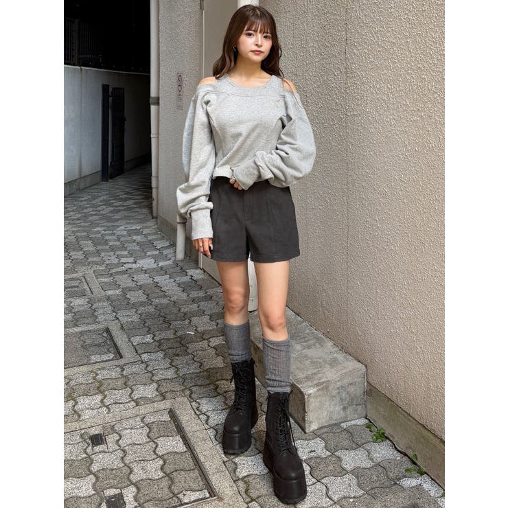 タンクレイヤードスウェットトップス | MURUA | 詳細画像12 