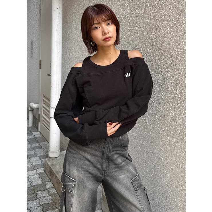 タンクレイヤードスウェットトップス | MURUA | 詳細画像4 