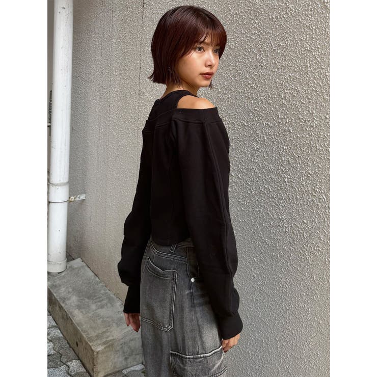 タンクレイヤードスウェットトップス | MURUA | 詳細画像6 