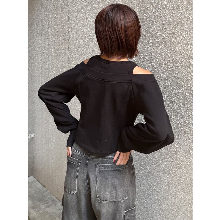 タンクレイヤードスウェットトップス | MURUA | 詳細画像7 