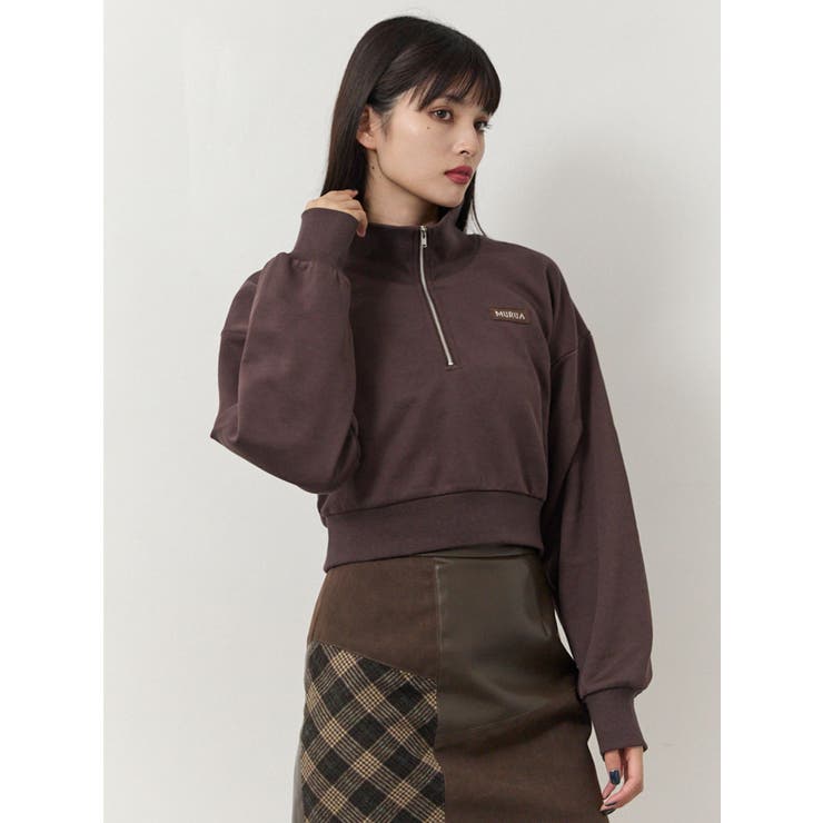 シャツレイヤードハーフジップスウェット | MURUA | 詳細画像26 