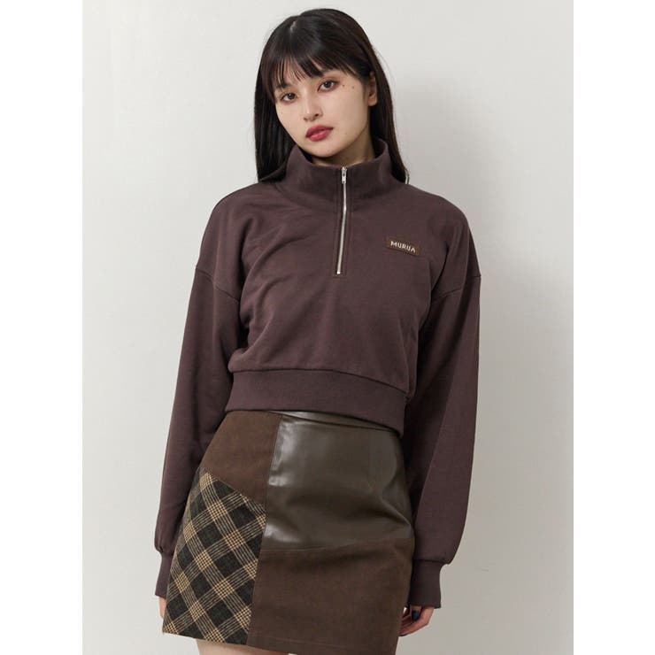 シャツレイヤードハーフジップスウェット | MURUA | 詳細画像27 