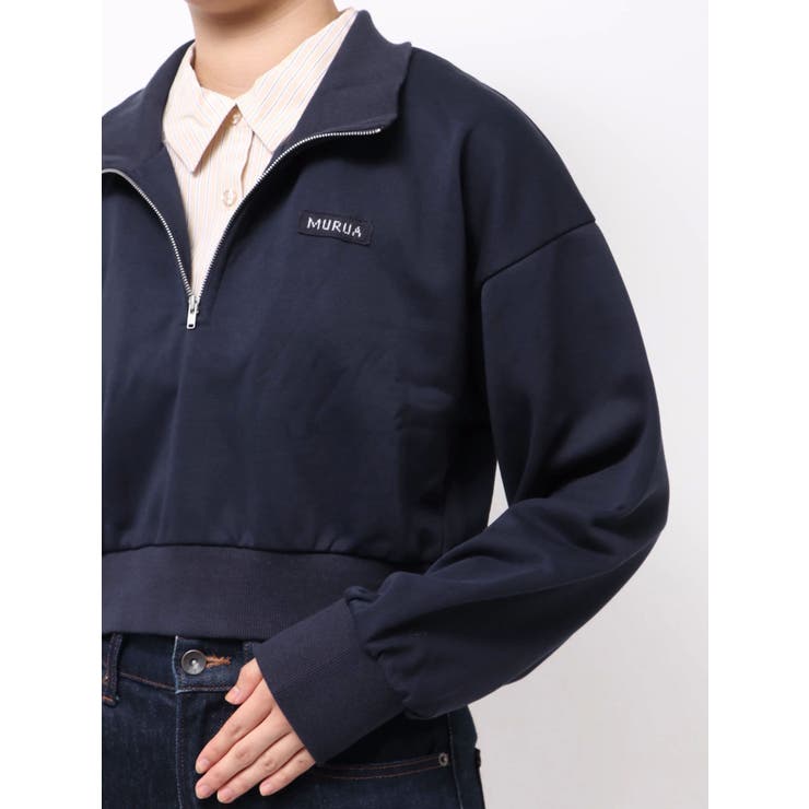 シャツレイヤードハーフジップスウェット | MURUA | 詳細画像38 