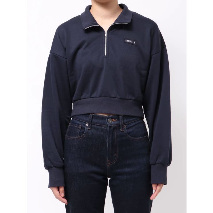 シャツレイヤードハーフジップスウェット | MURUA | 詳細画像42 
