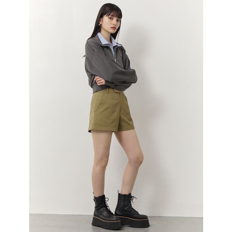 シャツレイヤードハーフジップスウェット | MURUA | 詳細画像7 