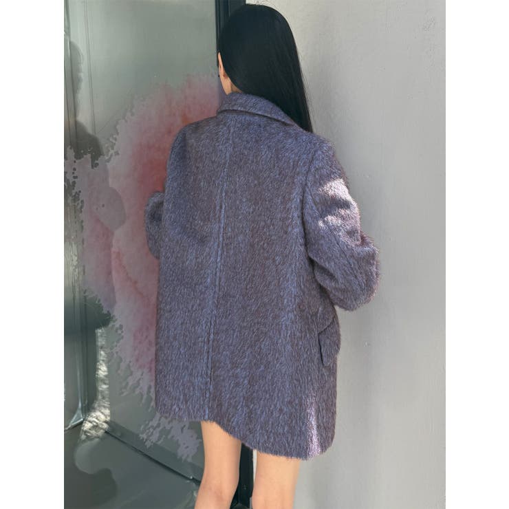 シャギーテーラードコート【セット販売対象】[品番：MKSW0067722