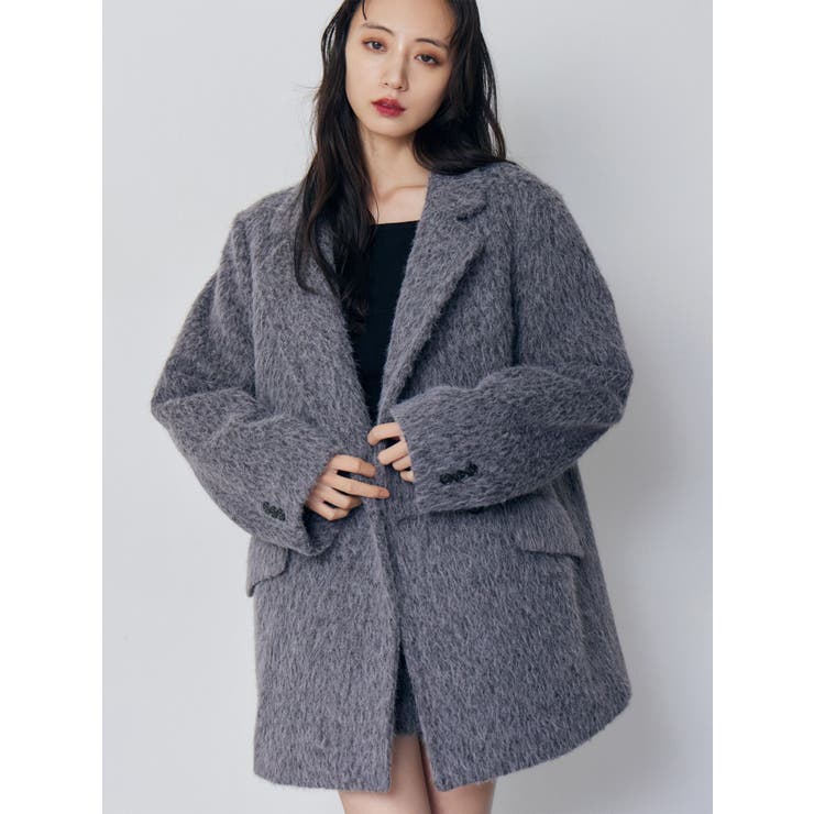 グレー | シャギーテーラードコート【セット販売対象】 | MURUA