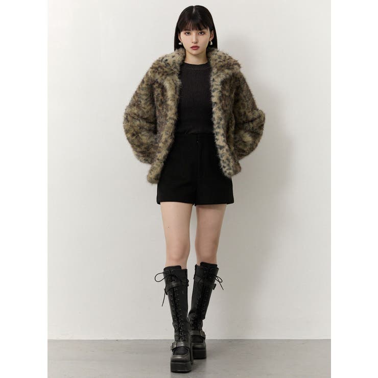 レオパードフェイクファーコート | MURUA | 詳細画像13 