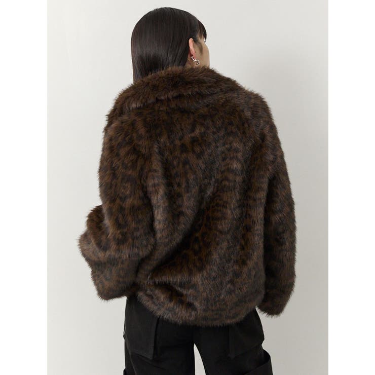 レオパードフェイクファーコート[品番：MKSW0067542]｜MURUA（ムルーア