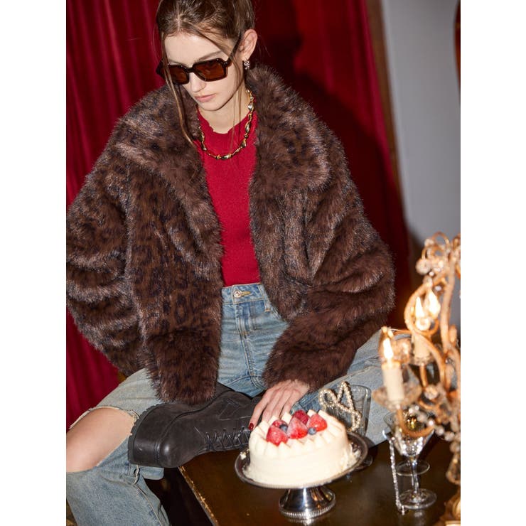 レオパードフェイクファーコート | MURUA | 詳細画像27 