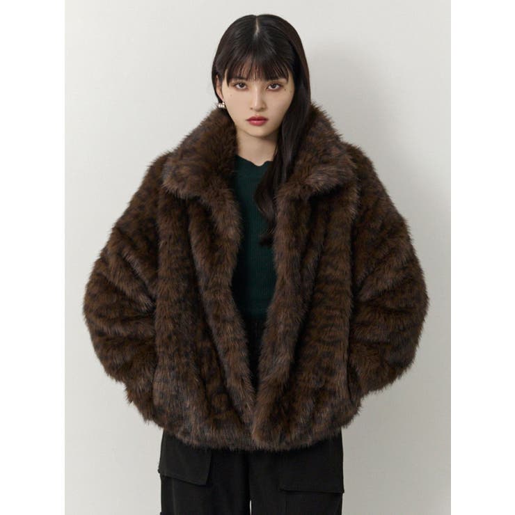 レオパードフェイクファーコート | MURUA | 詳細画像5 