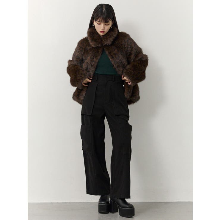 レオパードフェイクファーコート | MURUA | 詳細画像9 