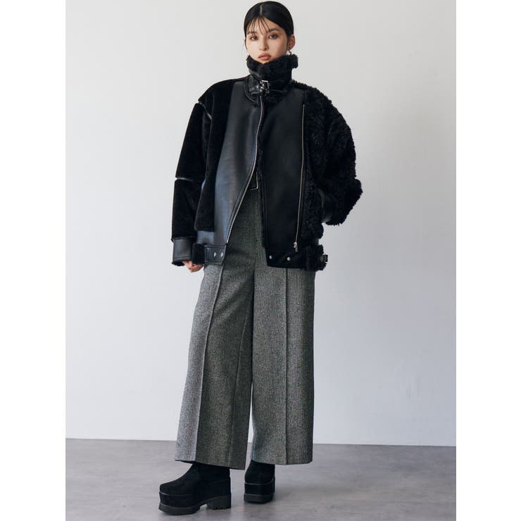 ミックスファーフェイクムートン[品番：MKSW0067097]｜MURUA（ムルーア