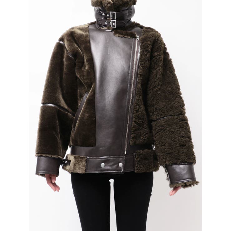 MURUA フェイクムートンジャケット MURUA ショートフェイクムートンジャケット Fサイズ