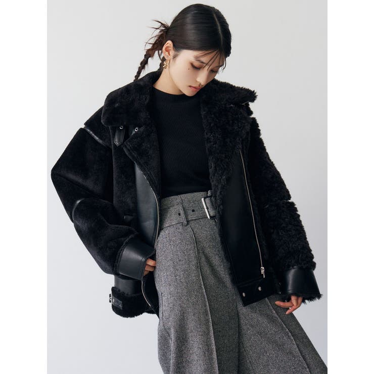 ミックスファーフェイクムートン[品番：MKSW0067097]｜MURUA（ムルーア