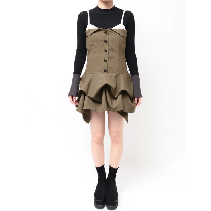 タックバルーンミニジャンスカ[品番：MKSW0067103]｜MURUA（ムルーア