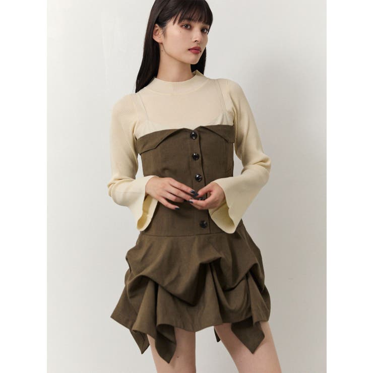 タックバルーンミニジャンスカ[品番：MKSW0067103]｜MURUA（ムルーア