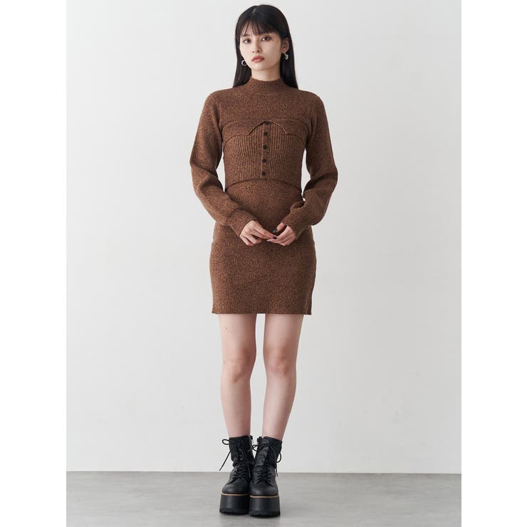 ビスチェドッキングミニワンピース | MURUA | 詳細画像13 