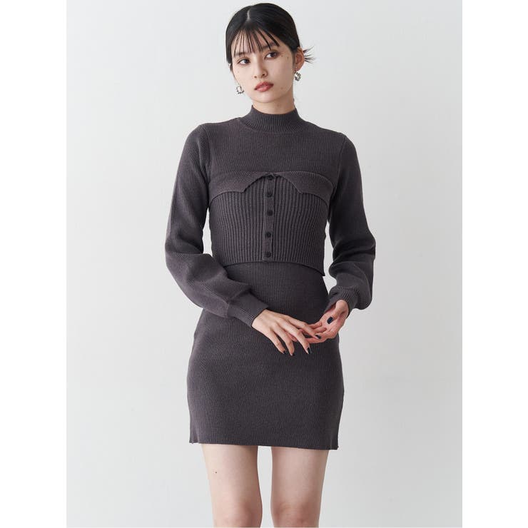 ビスチェドッキングミニワンピース | MURUA | 詳細画像3 