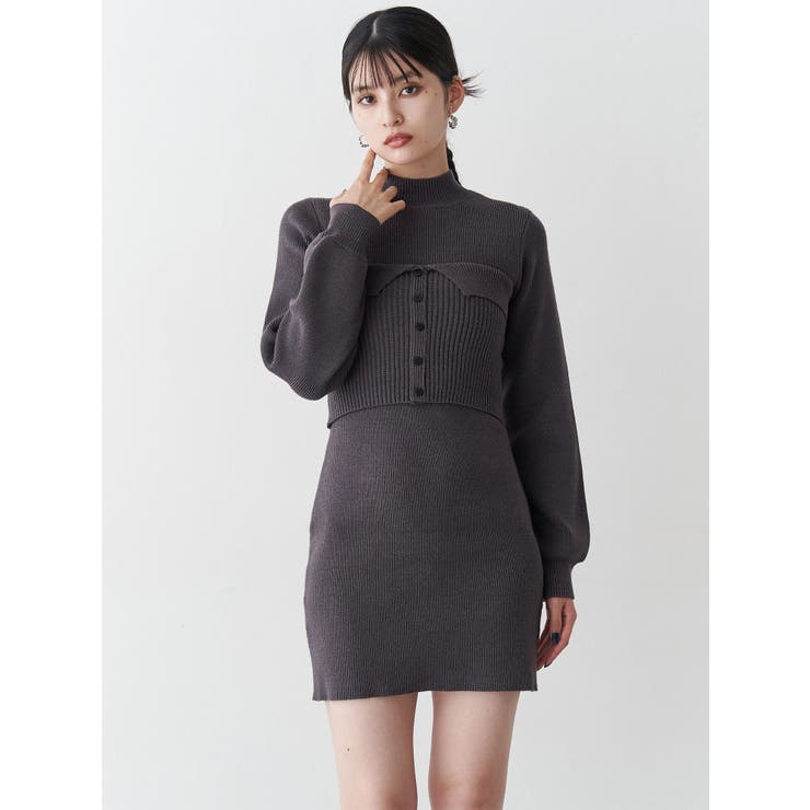 ビスチェドッキングミニワンピース | MURUA | 詳細画像4 