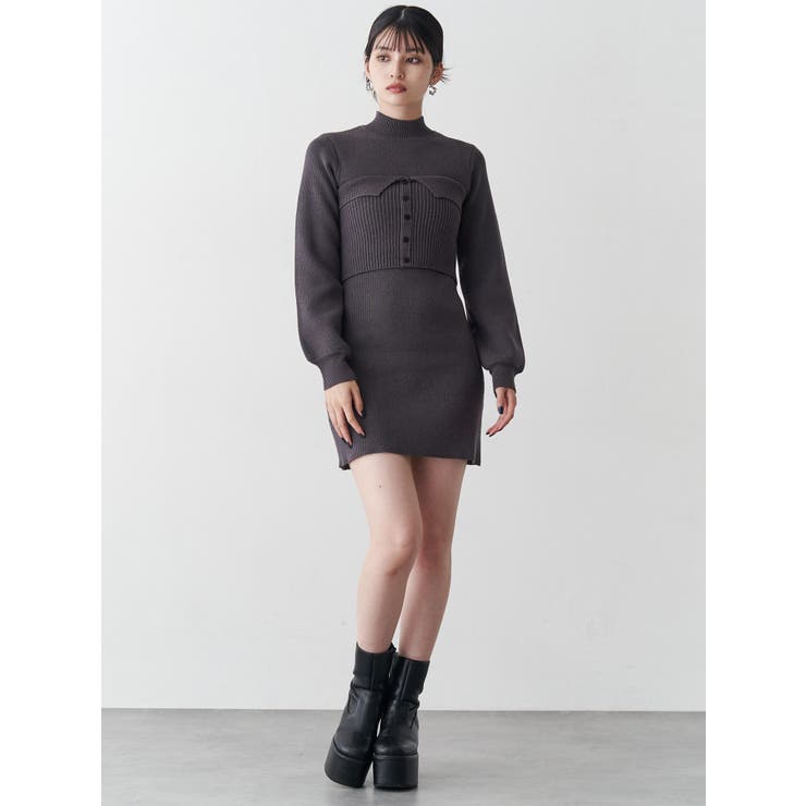 ビスチェドッキングミニワンピース | MURUA | 詳細画像5 