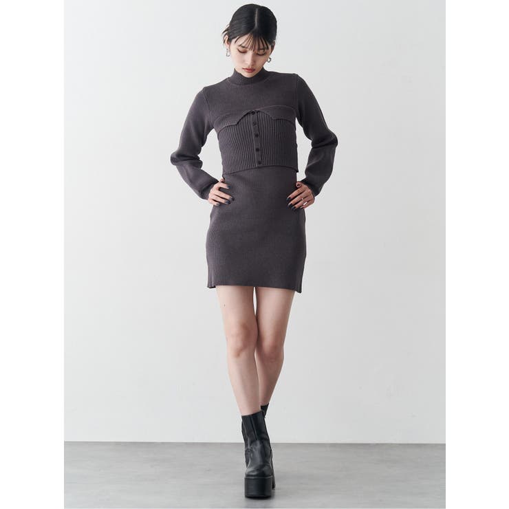 ビスチェドッキングミニワンピース | MURUA | 詳細画像6 