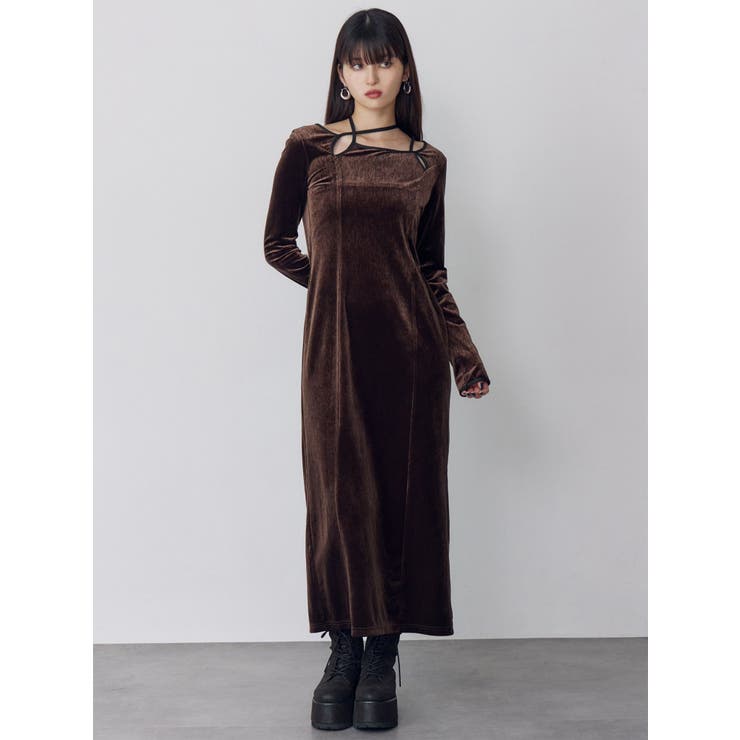 ストリングベロアワンピース | MURUA | 詳細画像10 