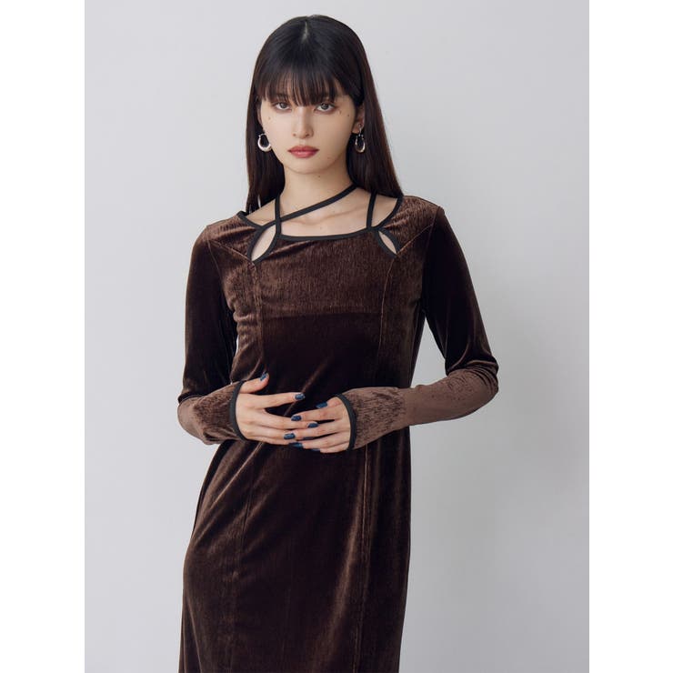 ストリングベロアワンピース | MURUA | 詳細画像12 