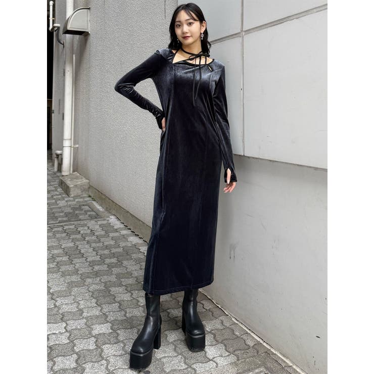 ストリングベロアワンピース | MURUA | 詳細画像30 