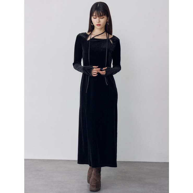 ストリングベロアワンピース | MURUA | 詳細画像5 