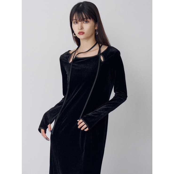 ストリングベロアワンピース | MURUA | 詳細画像7 