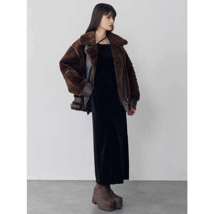 ストリングベロアワンピース | MURUA | 詳細画像9 